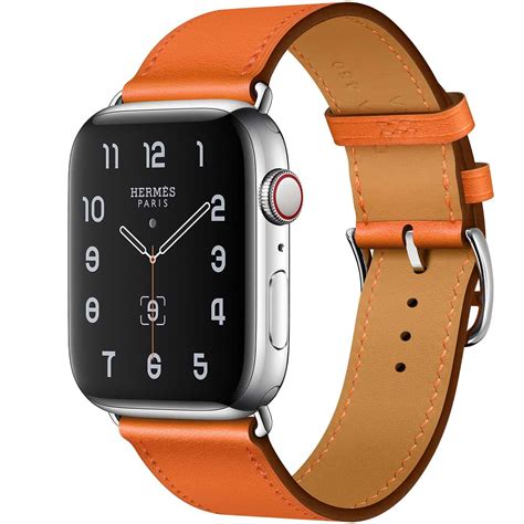 orange Hermes apple watch